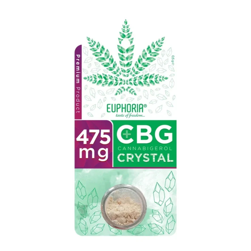Euphoria Pure CBG Crystal 95% – Καθαρό CBG κρύσταλλο 475 mg (0,5 g)