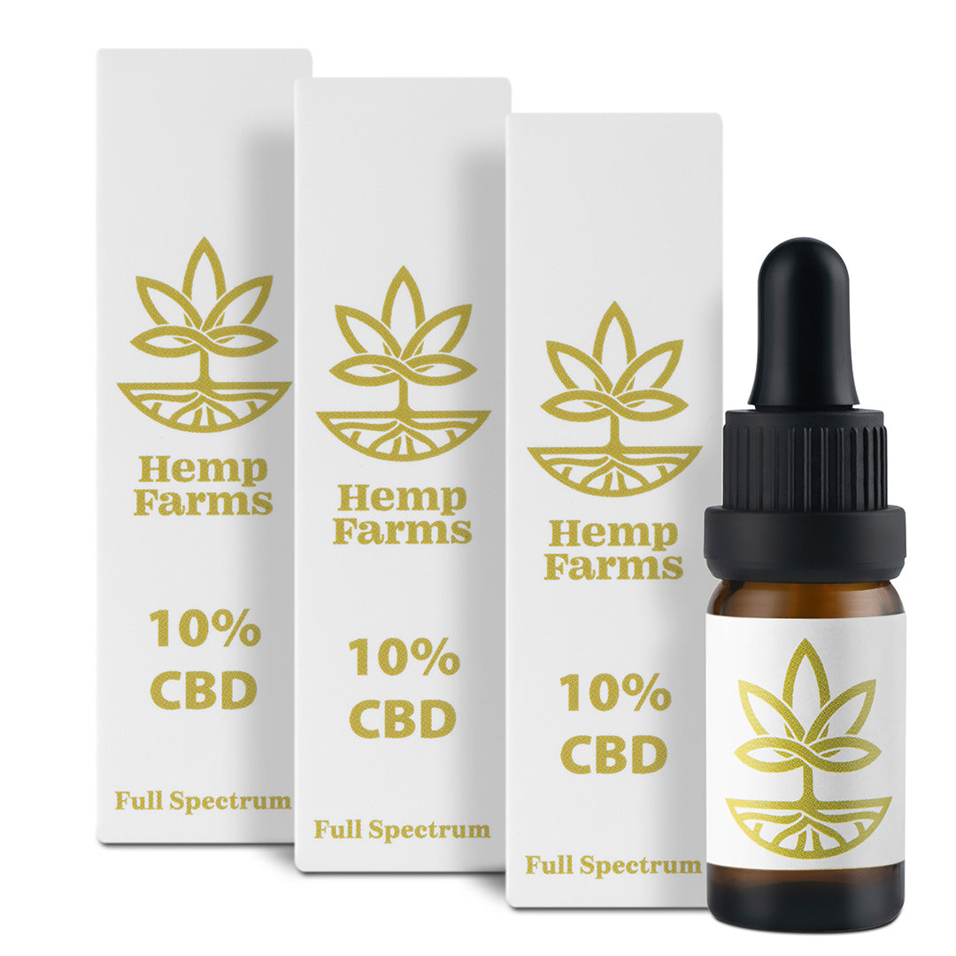 CBD Έλαιο Hemp Farms CBD Oil Προσφορά 10%+10%+10% 30ml. Full Spectrum