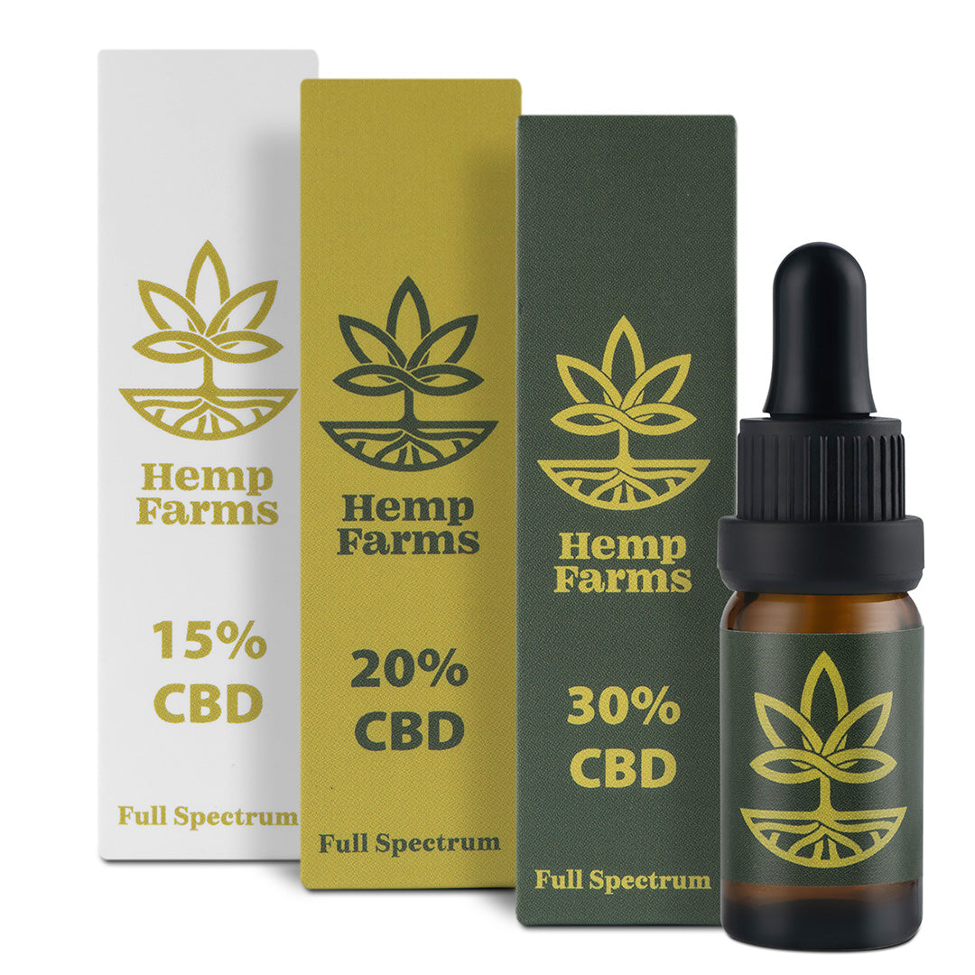 CBD Έλαιο Hemp Farms CBD Oil Προσφορά 15%+20%+30% 30ml. Full Spectrum