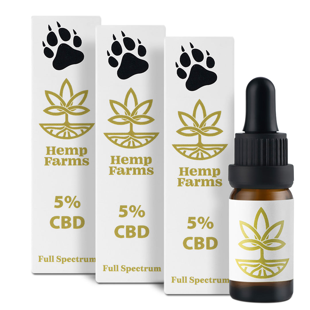 CBD Έλαιο Hemp Farms CBD Oil Προσφορά 5%+5%+5% Full Spectrum Για Ζώα