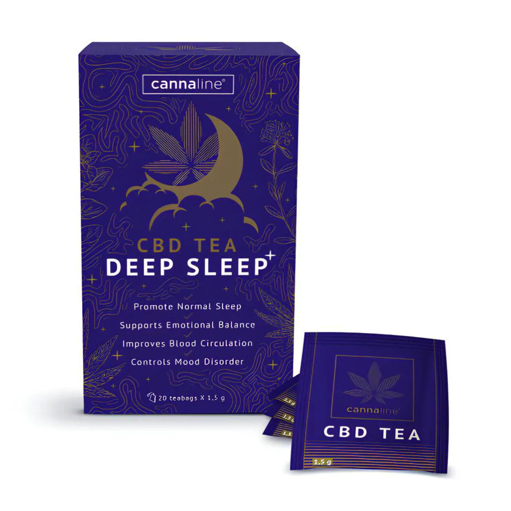 CBD τσάι Cannaline Deep Sleep – φυτικό μείγμα για βαθύ ύπνο, 30 γρ, 20 φακελάκια