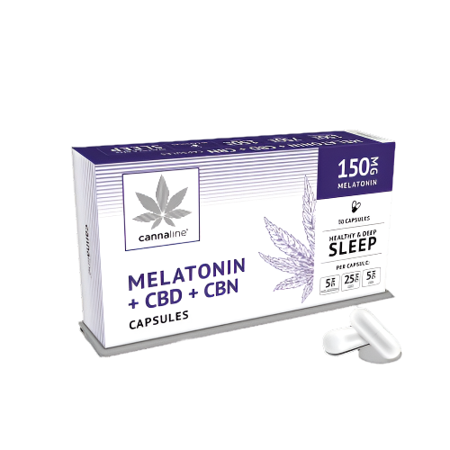 Κάψουλες CBD + CBN + Μελατονίνη 150mg