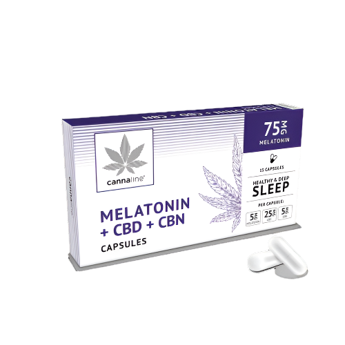 Κάψουλες CBD + Μελατονίνη 75 mg