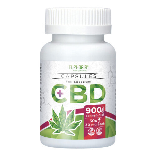 Euphoria CBD Κάψουλες 900mg - Full Spectrum CBD