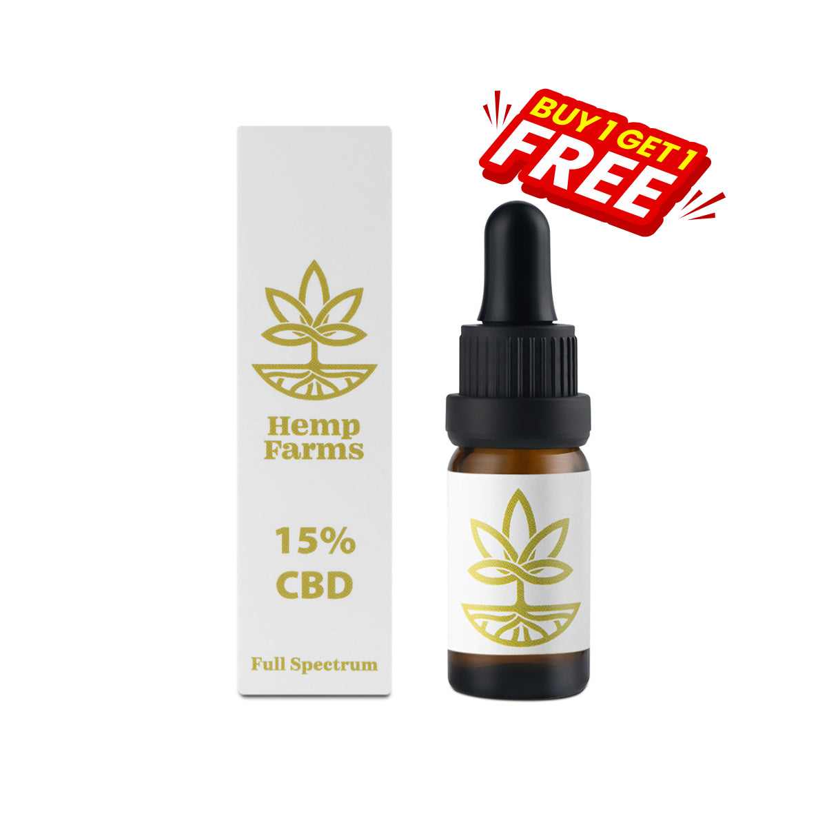 1+1 δωρεάν λάδι CBD από την Hemp Farms 15% CBD