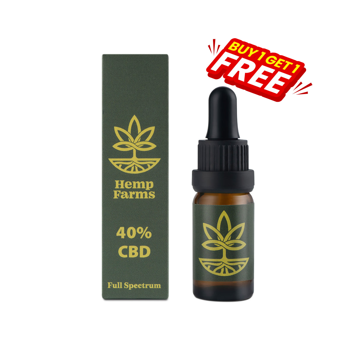 1+1 δωρεάν λάδι CBD από την Hemp Farms 40% CBD