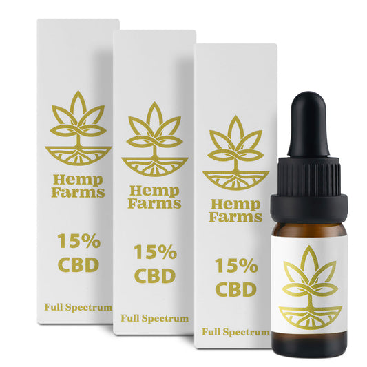 CBD Έλαιο Hemp Farms CBD Oil Προσφορά 15%+15%+15% 30ml. Full Spectrum