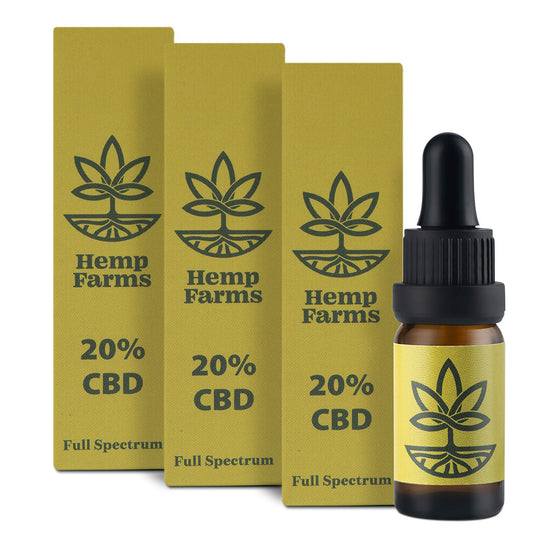 CBD Έλαιο Hemp Farms CBD Oil Προσφορά 20%+20%+20% 30ml. Full Spectrum