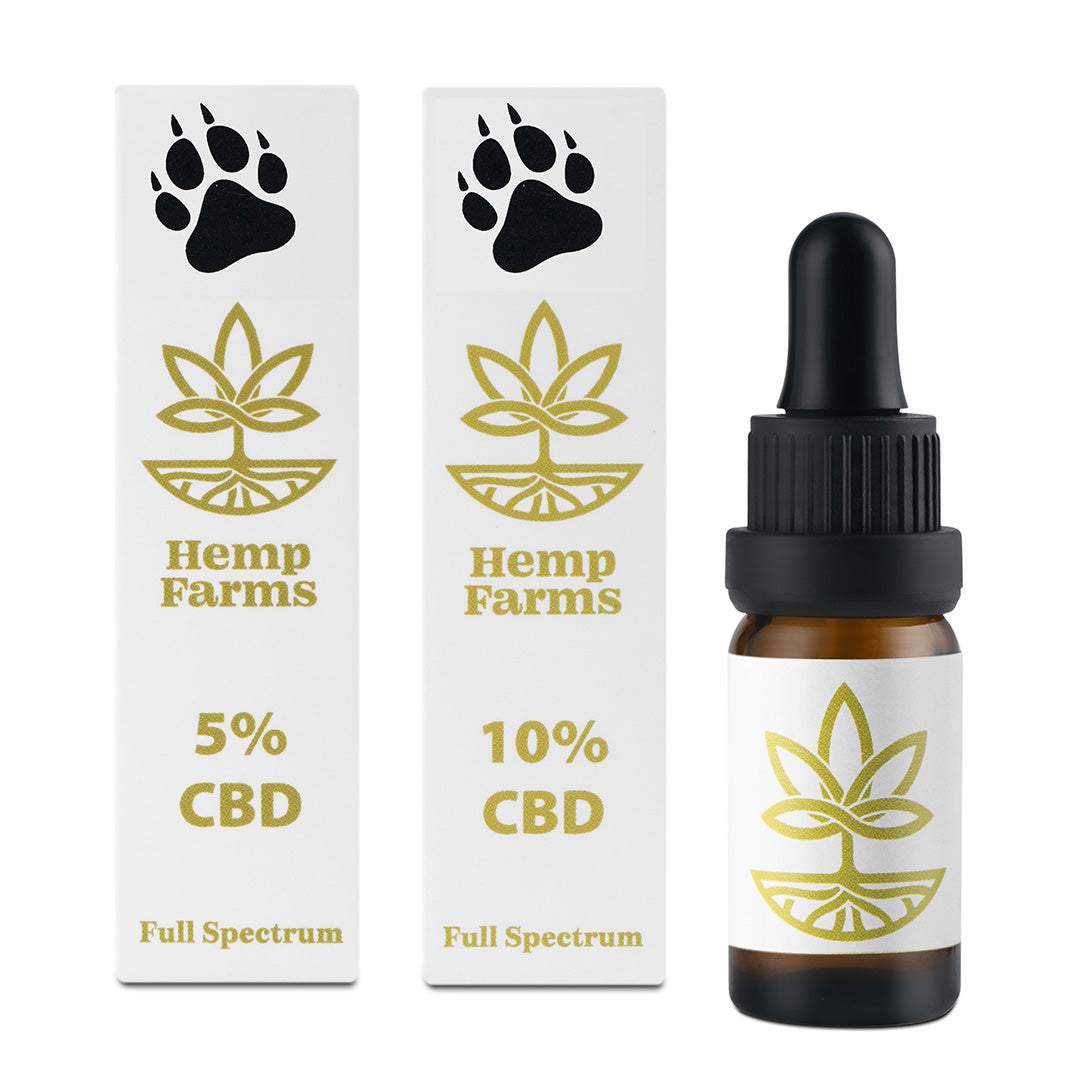 CBD Έλαιο Hemp Farms CBD Oil Προσφορά 5%+10% Full Spectrum Για Ζώα