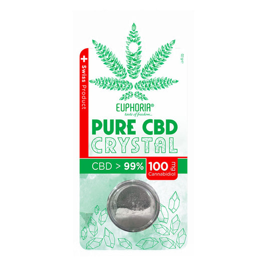Euphoria Pure CBD Crystal 99% – Καθαρό CBD κρύσταλλο 100 mg (0,1 g)
