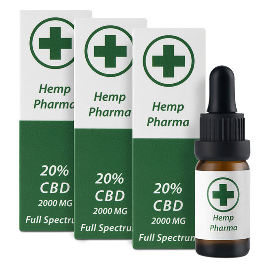 CBD Λάδι Hemp Pharma Προσφορά 20%+20%+20% CBD Oil 6000mg. Κανναβιδιόλη 30ml. Full Spectrum