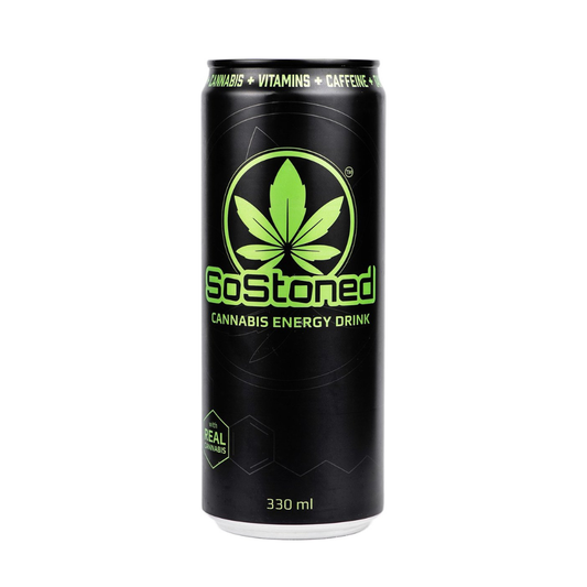 SoStoned ενεργειακό ποτό με CBD και γεύση κάνναβης 330 ml